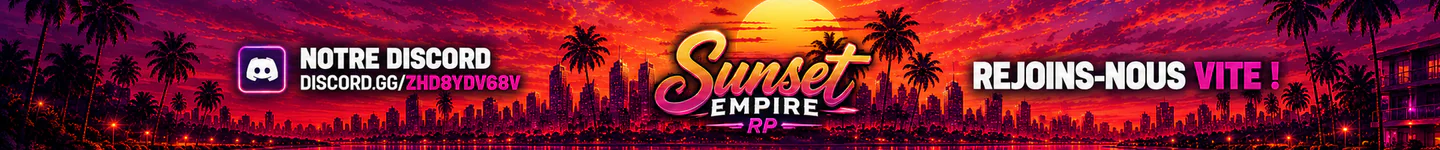 Sunset Empire RP FiveM server banner