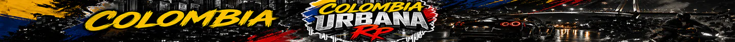 🇨🇴 COLOMBIA URBANA RP - Inmersivo 🌆 | 🎭 RP Serio | 🎯 Misiones | 🚓 Policía | 🏁 Carreras | 💎 REALISTA | 🔥 24/7 FiveM server banner