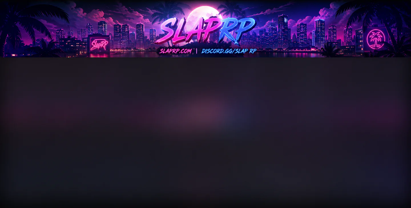 SlapRP Grand Opening | Crime/Gang Scripts | Premium LEO/EMS Script | OBCore | Balanced Economy | Custom Vehicles | Premium MLO's | Player Owned Businesses | Drug Scripts | Active Staff FiveM server banner