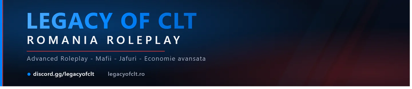 Legacy of CLT Romania Roleplay FiveM server banner