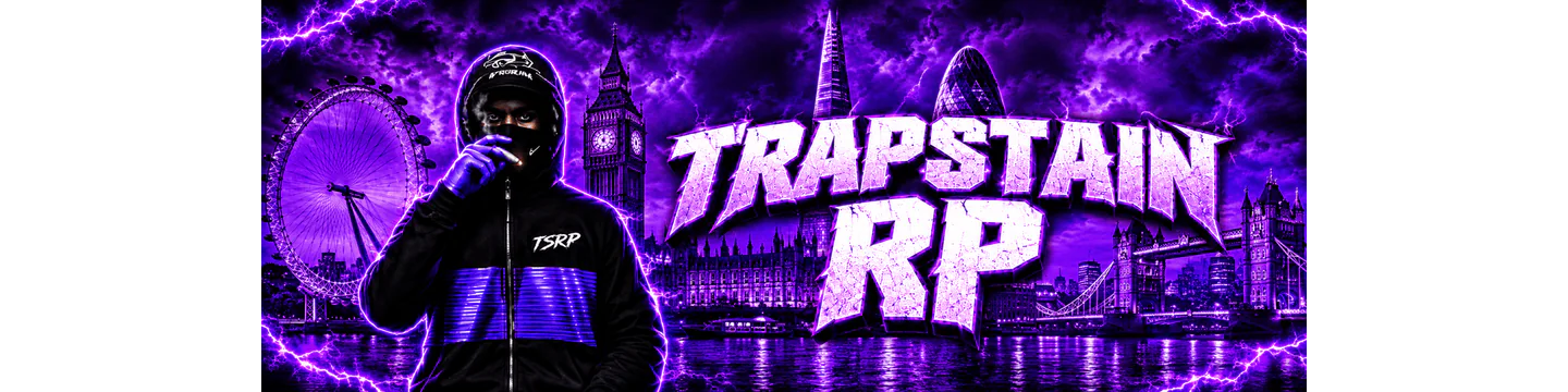 Trapstain UK RP | Serious RP | Custom Drugs | Free Gangs | Staff Wanted | Grafting City FiveM server banner