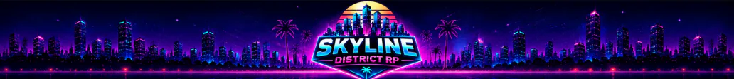 Skyline District RP 1.0 🔥 Massive Update 🚀 Fresh Economy 💰 New Jobs 💼 New Features✨ FiveM server banner