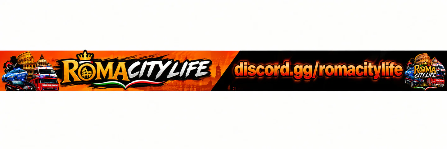 (ita) Roma City Life rp ottimizzato no lag-auto bit start/ wl conoscitiva-fazione disponibili-staff attivo FiveM server banner