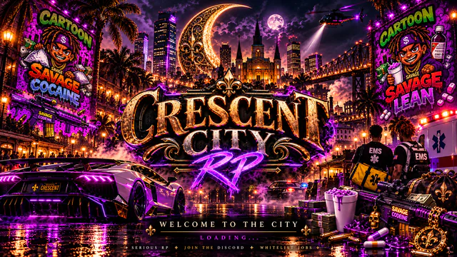 Crescent City RP FiveM server banner