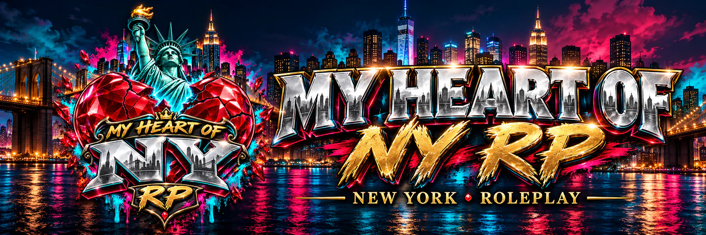 💔 My Heart Of NY RP | 🗽 New York Roleplay FiveM server banner