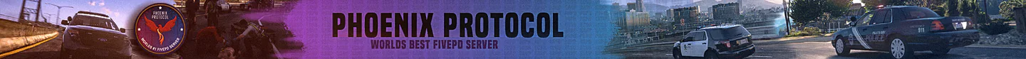 Phoenix Protocol RP: World's Best First Responder RP FiveM server banner
