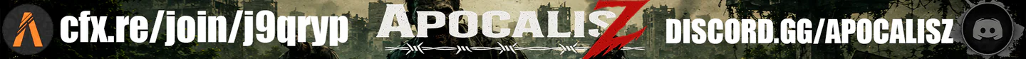 ☣️ Apocalis Z ☣️ Survival RP Season II | Cada escolha leva-te a um caminho diferente aventura-te! FiveM server banner