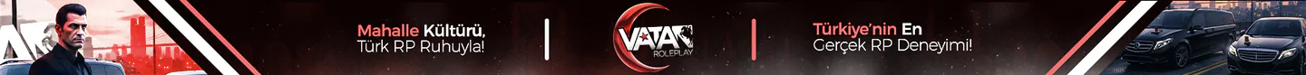 Vatan Roleplay | Türk Tema | ISTANBUL | Hikayeni Bu Topraklarda Yaz FiveM server banner