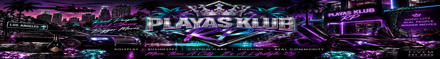 PLAYA'S KLUB RP | ESX Legacy Server FiveM server banner