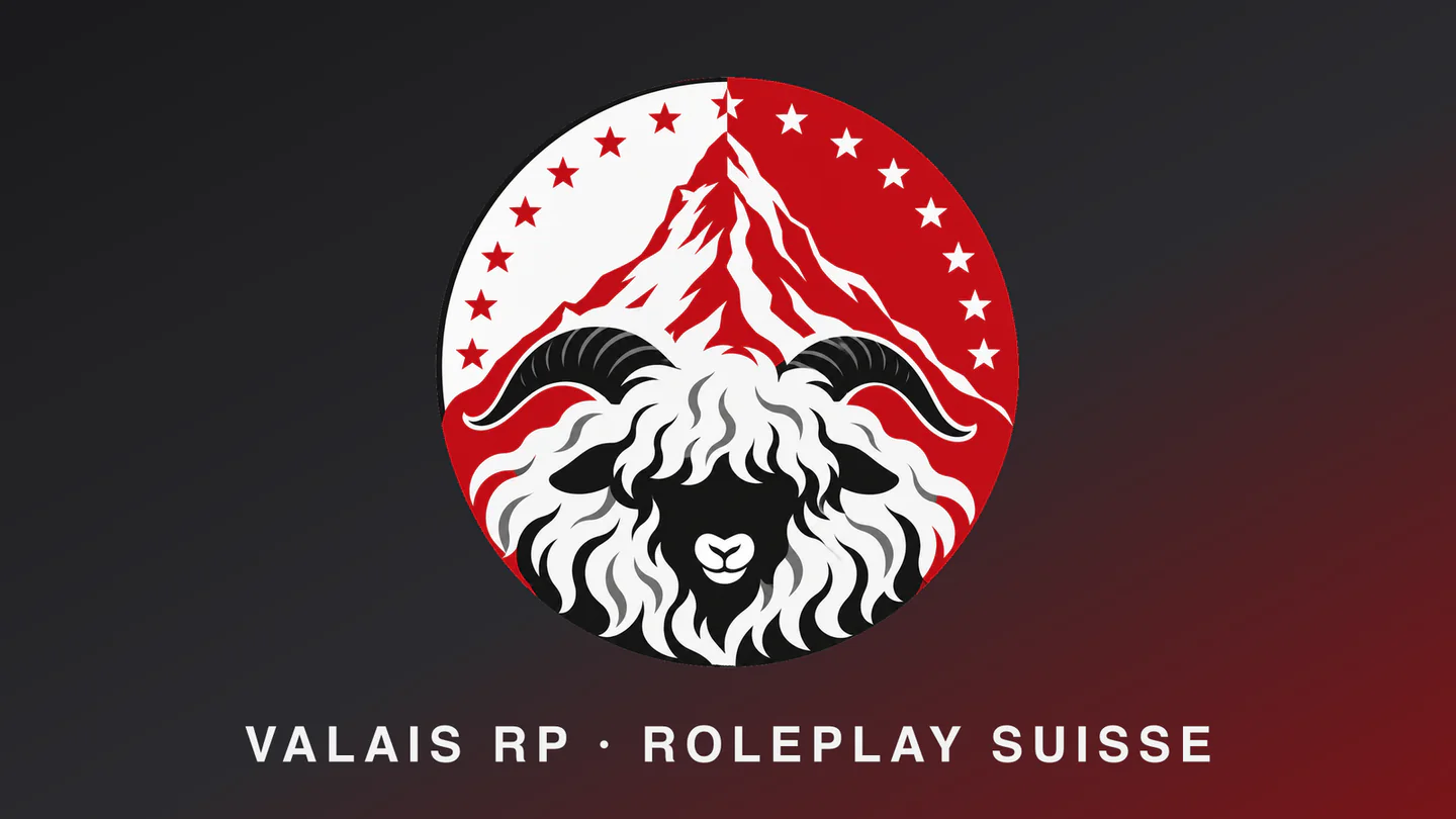 🇨🇭 Valais RP | Roleplay Suisse Sérieux | Études & CFC • Poste • Pompiers • Police • Justice • IA | 100% Custom FiveM server banner