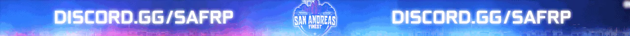 San Andreas Finest [FivePD] | Anyone can be a cop | Custom CARS EUP SCRIPTS | Realistic & Fun! | Discord.GG/SAF FiveM server banner