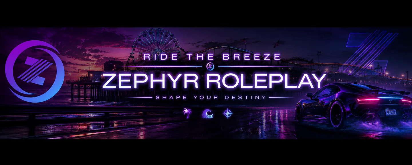 Zephyr Roleplay FiveM server banner