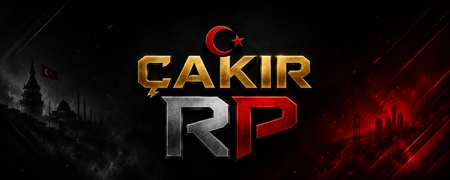 Cakir Roleplay Non Whitelist Türk Tema discord.gg/cakirrp FiveM server banner
