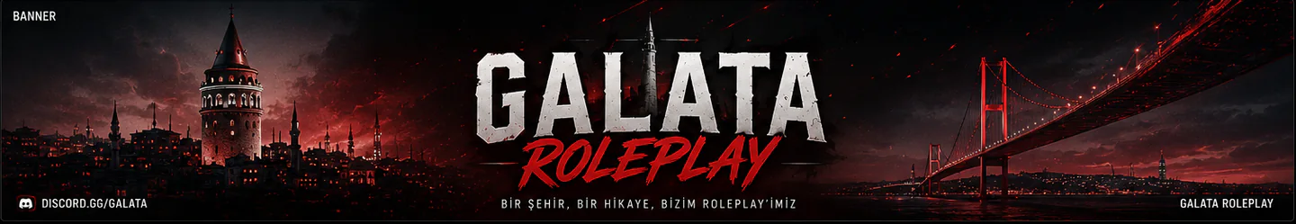 GALATA ROLEPLAY WHİTELİST discord.gg/galatarp FiveM server banner