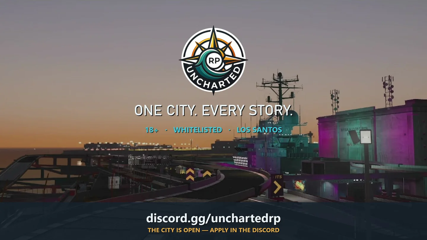 Uncharted RP FiveM server banner