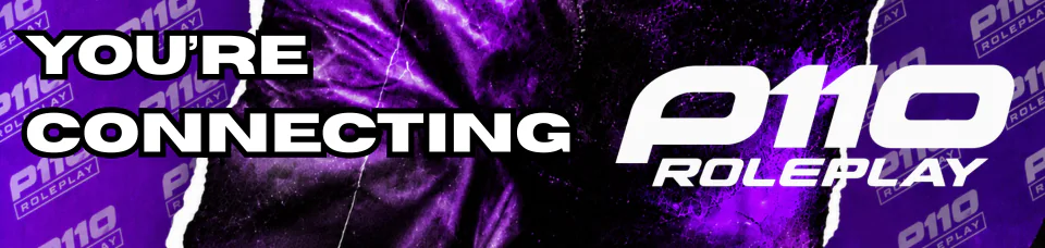 P110 RP FiveM server banner