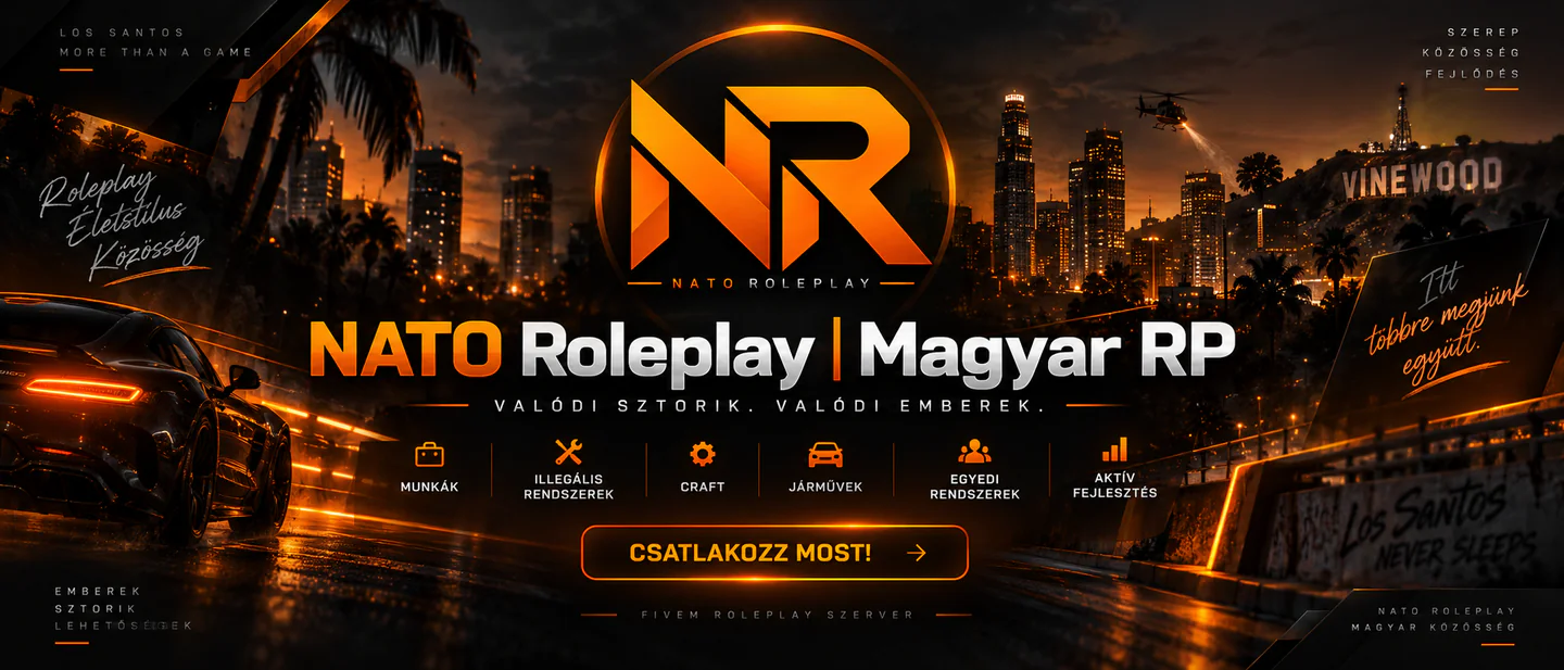 NATO Roleplay | Magyar RP FiveM server banner