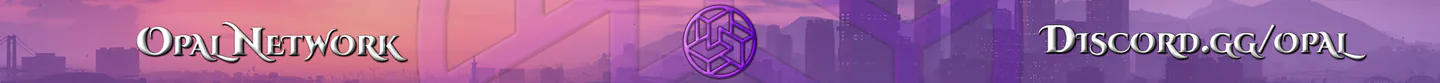 Opal Network | GRAND OPENING | NEW CITY | Serious RP | Custom Economy | Discord.gg/opal FiveM server banner