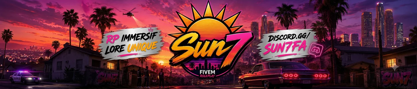 Sun7 Life FiveM server banner