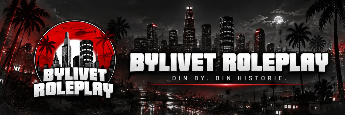Bylivet Roleplay Åbenhus FiveM server banner