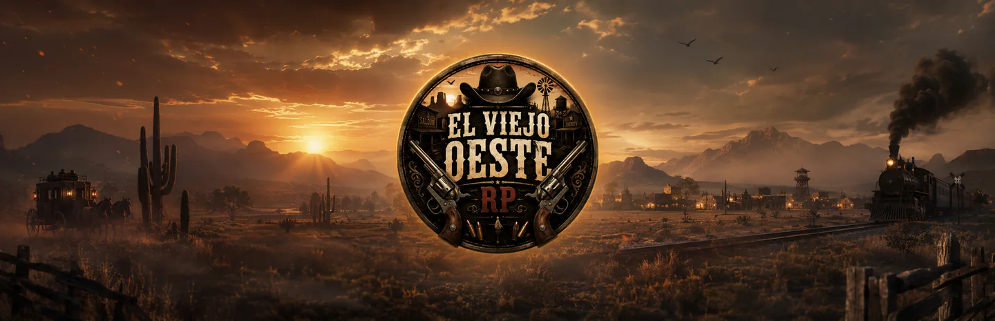 🌵 El Viejo Oeste RP | ⚔️ Honor y Supervivencia | 🐎 Monturas Únicas | 💰 Comercios y Negocios | 🔫 Bandas Activas FiveM server banner
