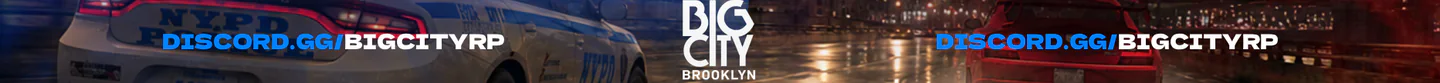 Big City Brooklyn | NYPD | FDNY | DOJ | DOC | Serious RP FiveM server banner