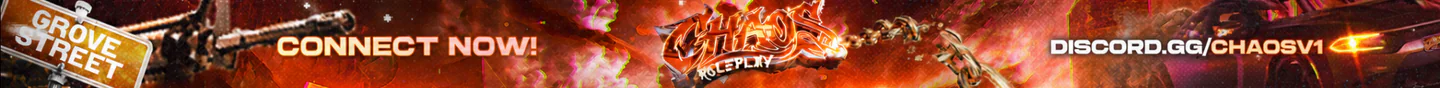 Chaos RP🧡 | 🧡100K OR DIE🧡 | 🧡Custom Guns🧡 | 🧡Female/Streamer Friendly🧡 | 🧡Custom Drugs🧡 | Discord.gg/Chaosv1 🧡 FiveM server banner