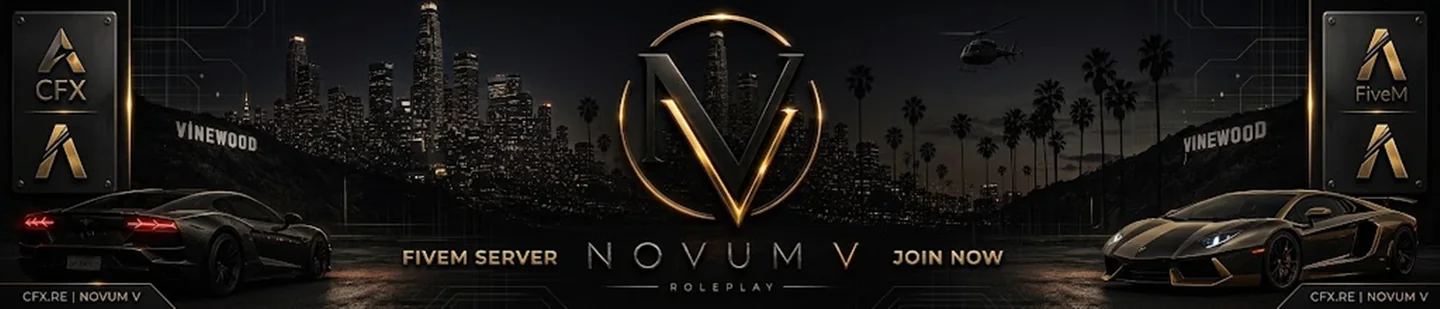 Novum V FiveM server banner