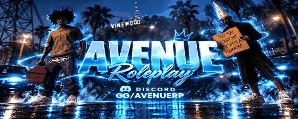 AvenueRP|WL-OFF| Autorskie Skrypty | Innowacja | Dobra Optymalizacja FiveM server banner