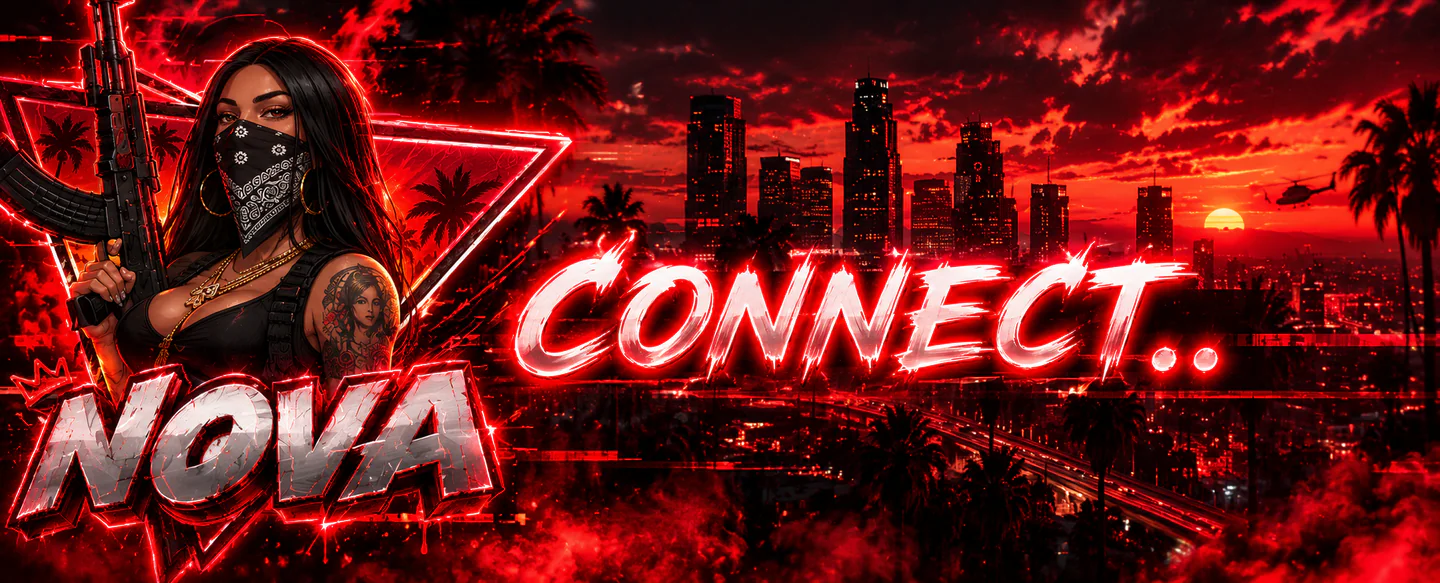 🔴 Nova 1.0🔴 | 🆕NUOVA VERSIONE🆕 | 🌠FULL-RP🌠 | 💻120+ FPS💻 | 📝NO WL📝 | 🎤CHAT VOCALE🎤 | 💯SCRIPT CUSTOM & AUTO MODDATE💯 | 🛡️ATTIVITÁ E FAZIONI GRATIS🛡️ FiveM server banner