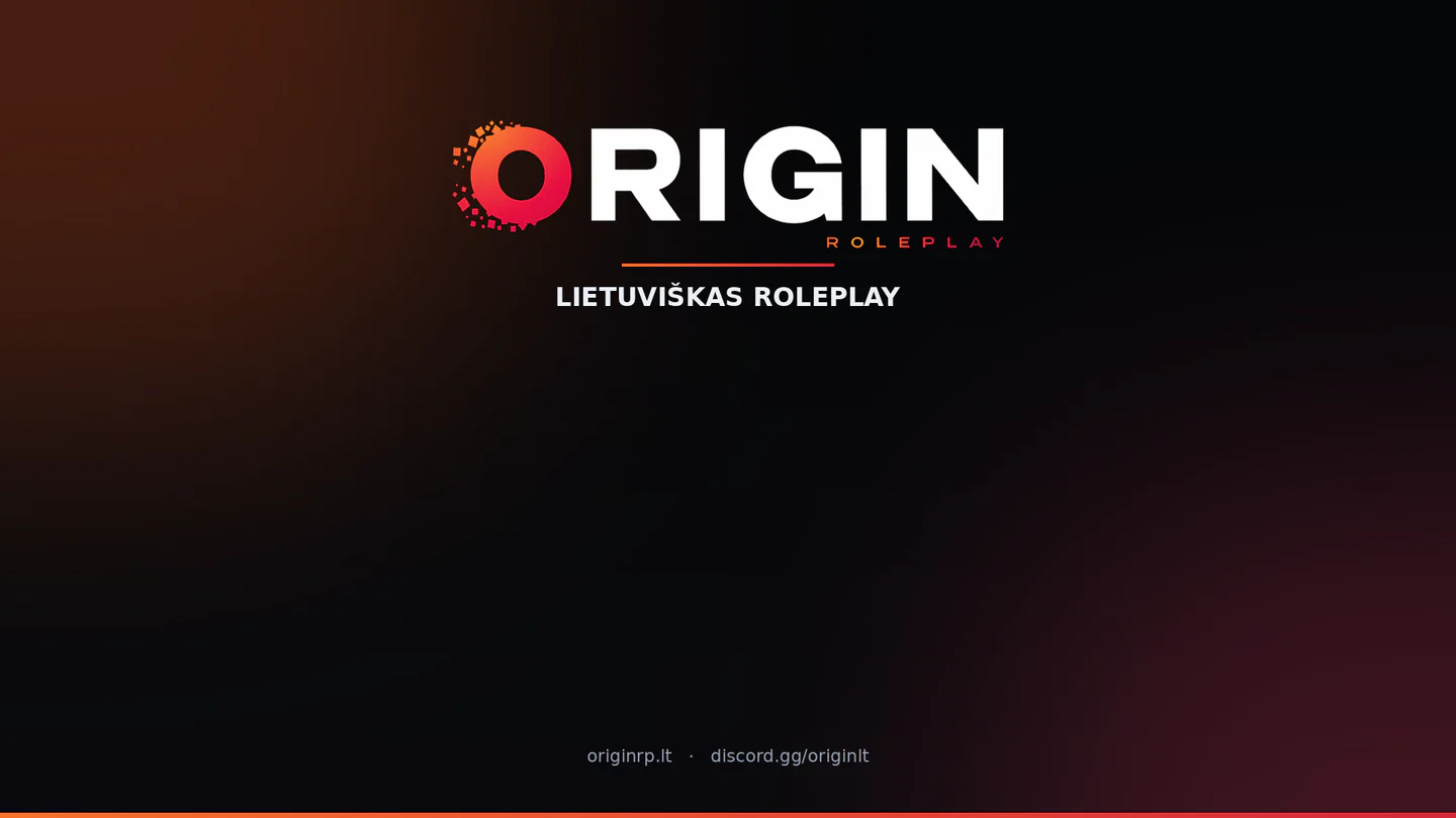 OriginRP.LT FiveM server banner