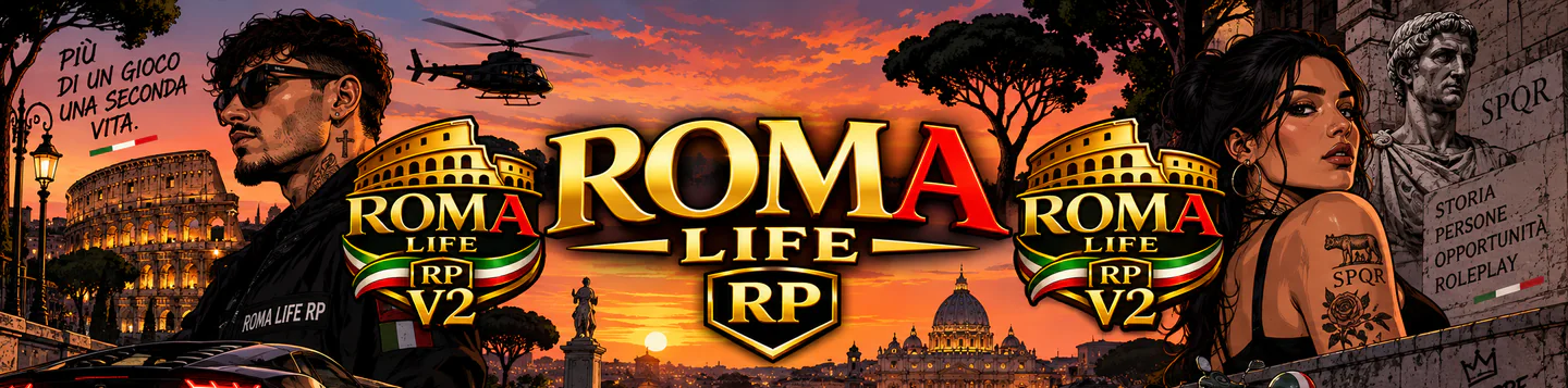 🏛️ ROMA LIFE RP | VIVI ROMA | wipe 29/09 FiveM server banner