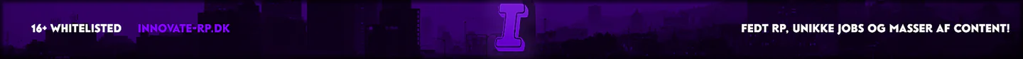 [DK] Innovate | Snart Whitelist FiveM server banner