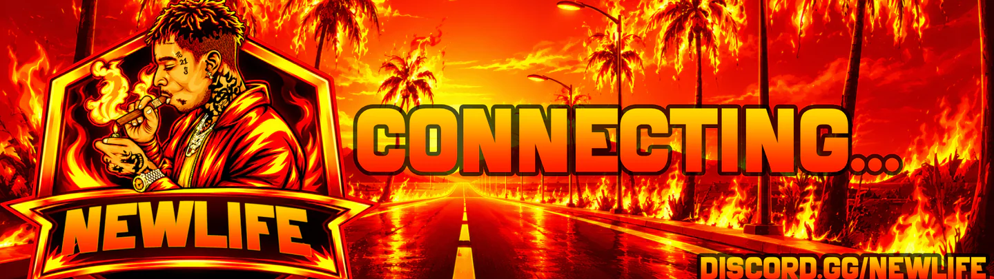 [ITA] NEWLIFE RP | ❌ NO WL ❌ | 🔫 PISTOLA E AUTO START 🔫 |🛡️ FAZIONI ILLEGALI E LEGALI GRATIS 🛡️ | 💸 50K START 💸 | 💫 DROGA & RAPINE 💫 | 🚀 FPS GARANTITI 🚀 FiveM server banner