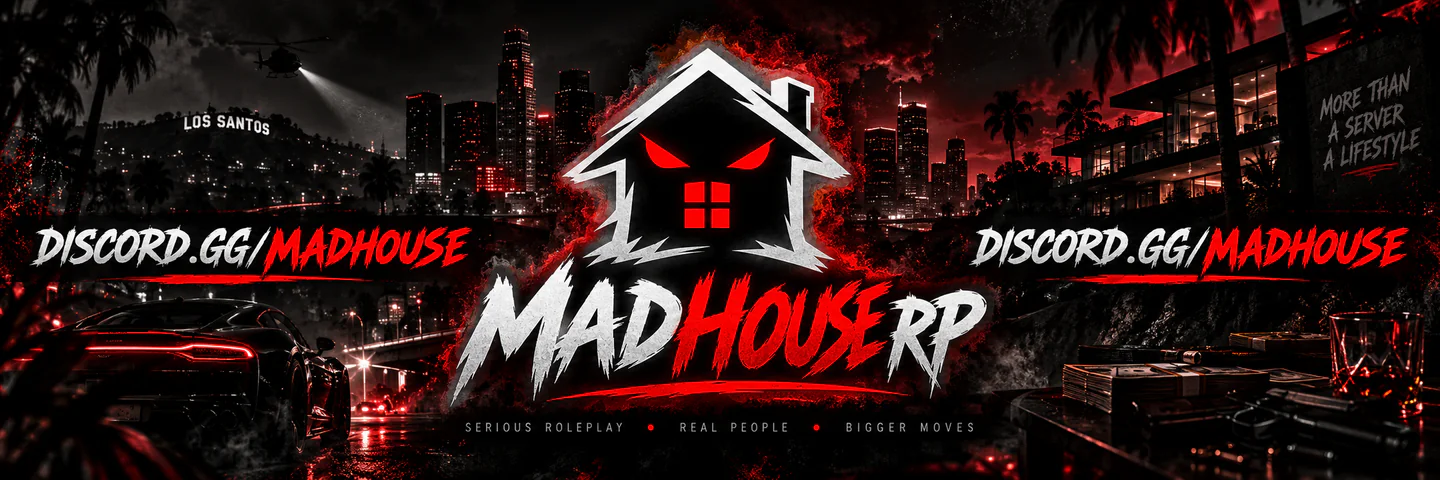 MADHOUSE RP | ESX Legacy Server FiveM server banner