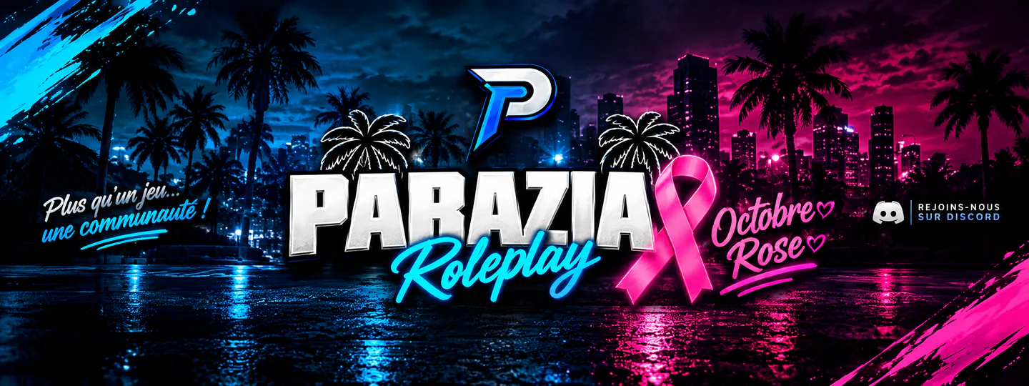 Parazia RP | Roleplay Sérieux | Parazia V2 FiveM server banner