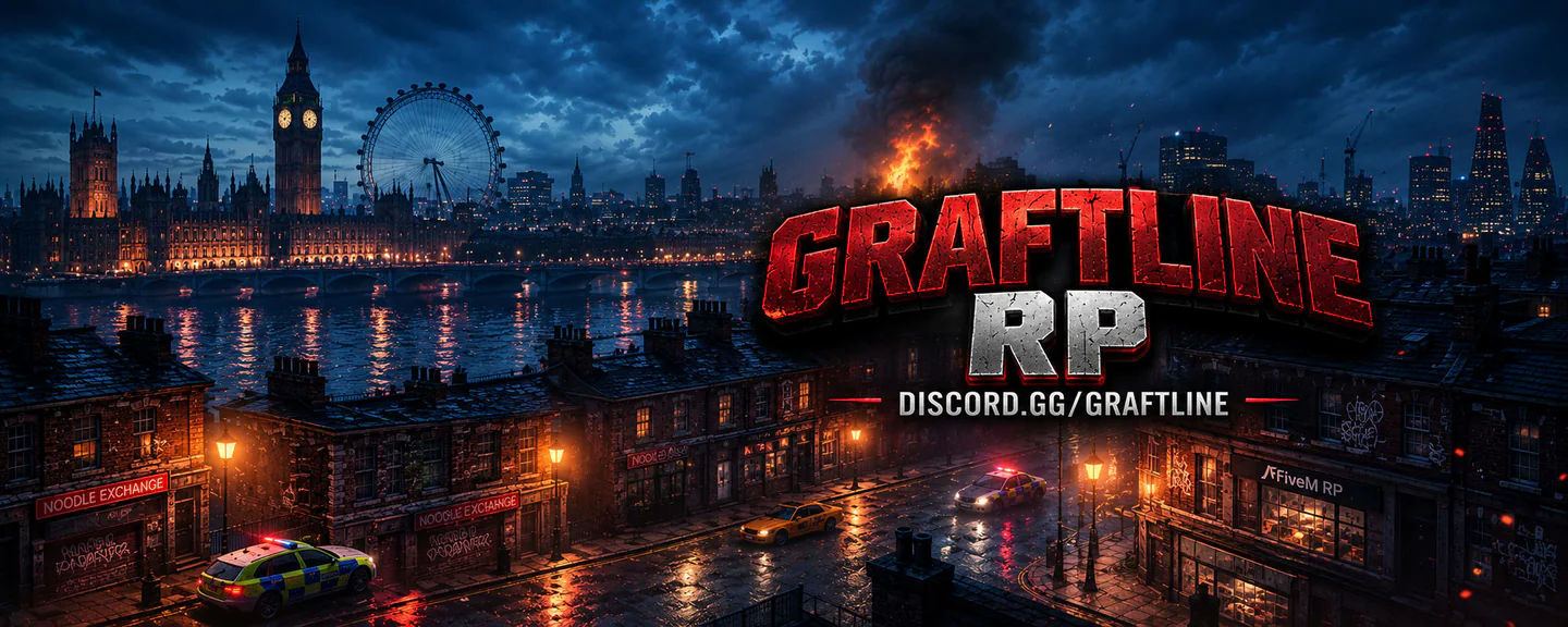 GraftLine RP │ Serious UK FiveM server banner