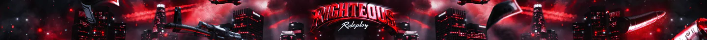 Righteous RP | SEMI-Serious | 1000+ Custom Cars, 8000+ Clothing Items, NEW Maps, Weapons | Female Friendly FiveM server banner