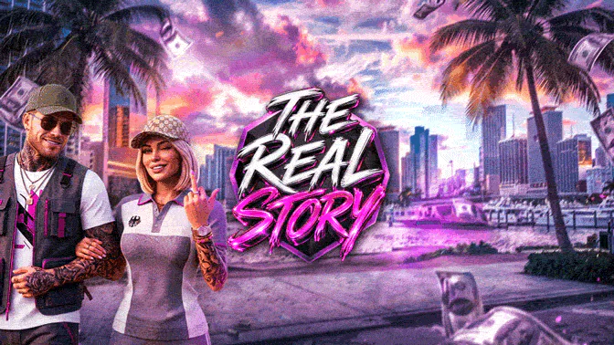 🔥 The Real Story, Real Roleplay 🔥 | 👩 Female Friendly | 🎊 vMenu | 💎 Gangs & MCs | ⚡ Custom Guns | 🚓🚑 POLICE & EMS HIRING | 💰 Businesses | 🎭 Events | 💬 discord.gg/therealstory | ✅ JOIN NOW! FiveM server banner