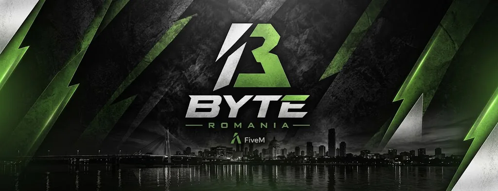 BYTE RO ┃ 👥 CO-FONDATORI CĂUTAȚI ┃ 🔫 MAFII LIBERE ┃ 🔞 ROLEPLAY SERIOS FiveM server banner