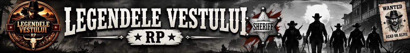 Legendele Vestului RP FiveM server banner
