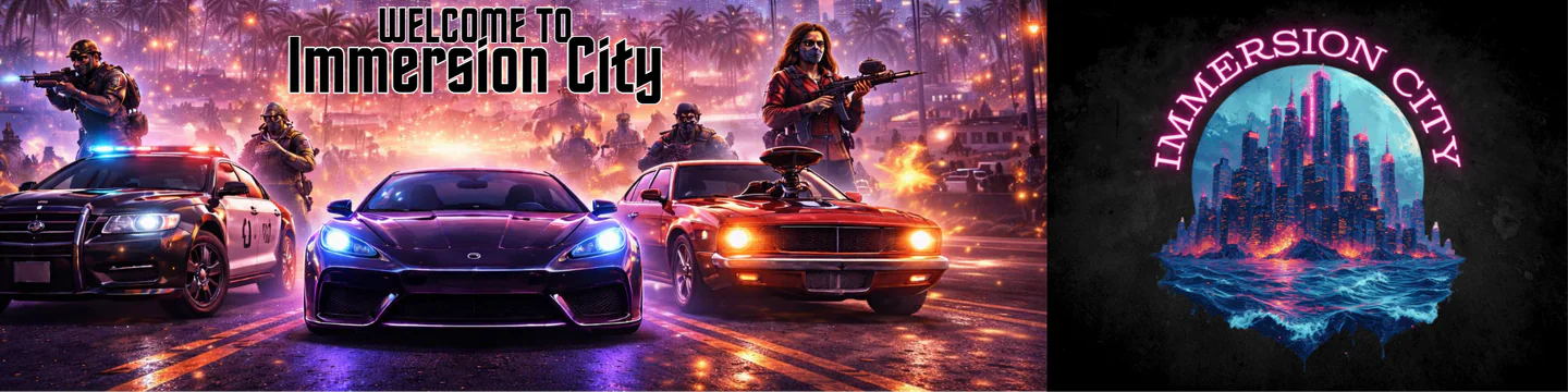 Immersion City RP FiveM server banner