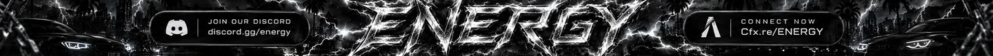⚡ ENERGY RP | 18+ | Serious City · Always Powered FiveM server banner