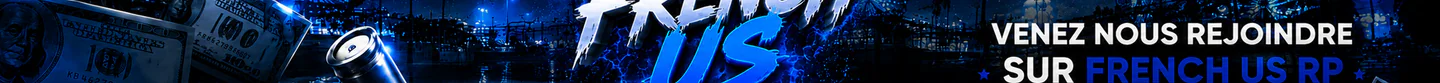 "[FR] FRENCH US RP 💎 -> FREE-ACCES ✅ -> Contenu UNIQUE & OPTIMISÉ 🤩 -> discord.gg/JaTDEwuRUM 💎" FiveM server banner