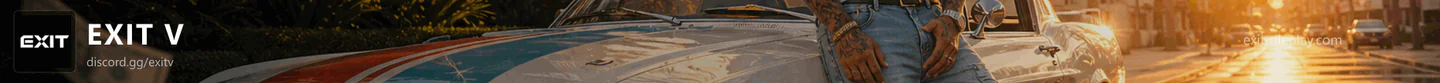 EXİT V discord.gg/exitv FiveM server banner