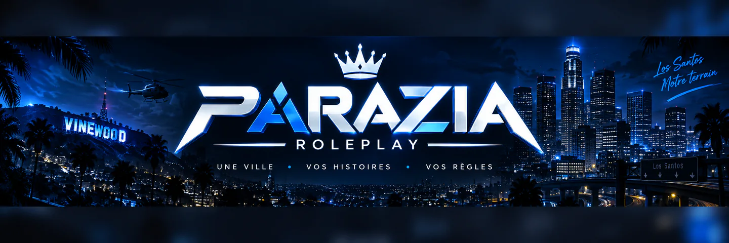 Parazia RP | Sérieux RolePlay | Parazia V2 FiveM server banner
