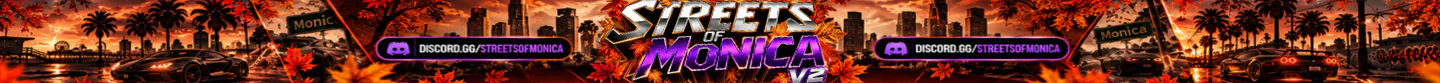Streets Of Monica RP V2 |Semi Serious RP Community |Streamer Friendly FiveM server banner