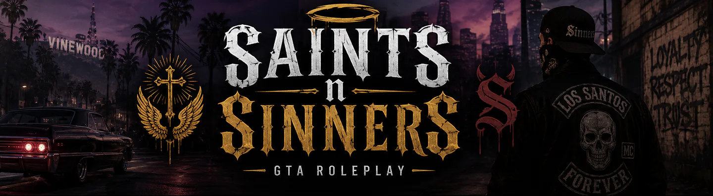 Saints n Sinners RP FiveM server banner