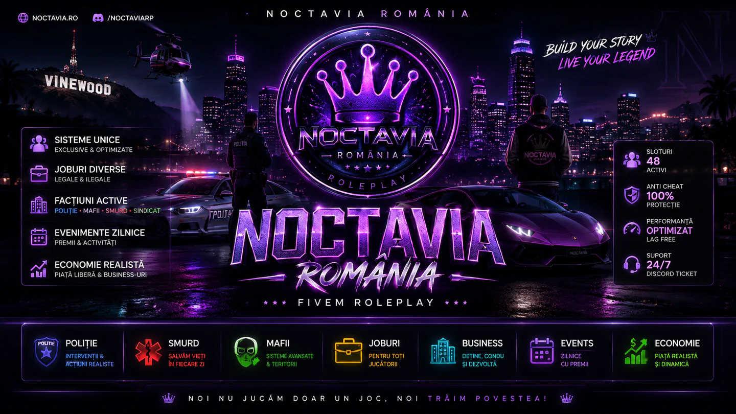 Noctavia FiveM server banner