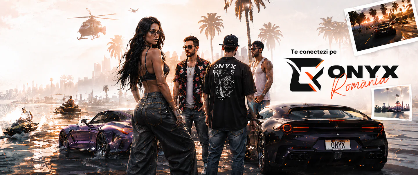ONYX ROMANIA - Stand out, stay Onyx • ZERO LAG • discord.gg/onyxro FiveM server banner